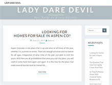 Tablet Screenshot of ladydaredevil.com